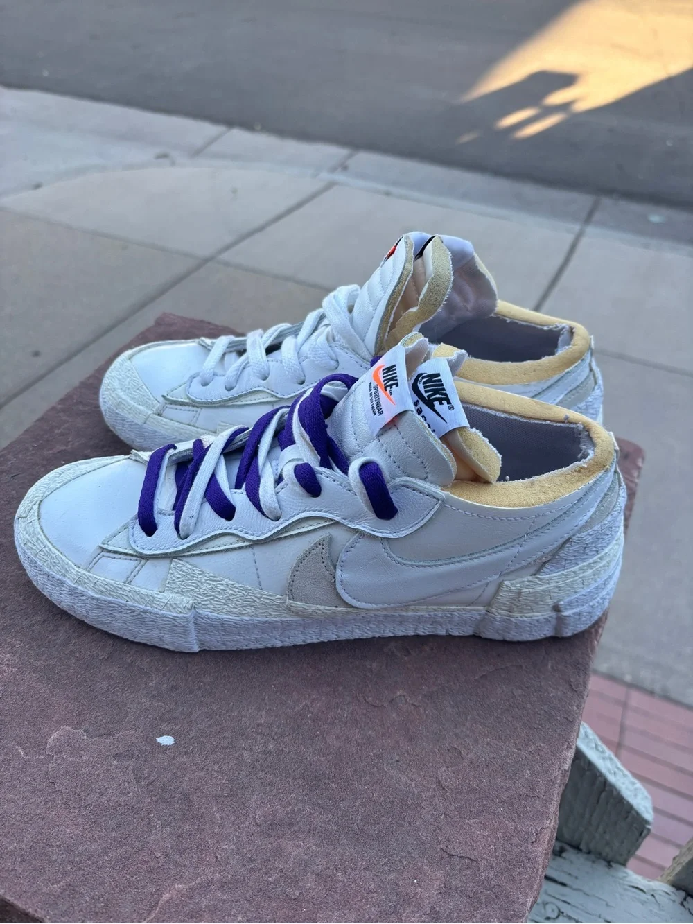 Nike Sacai x Blazer Low White Patent